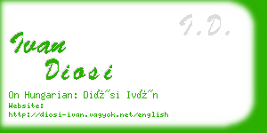 ivan diosi business card